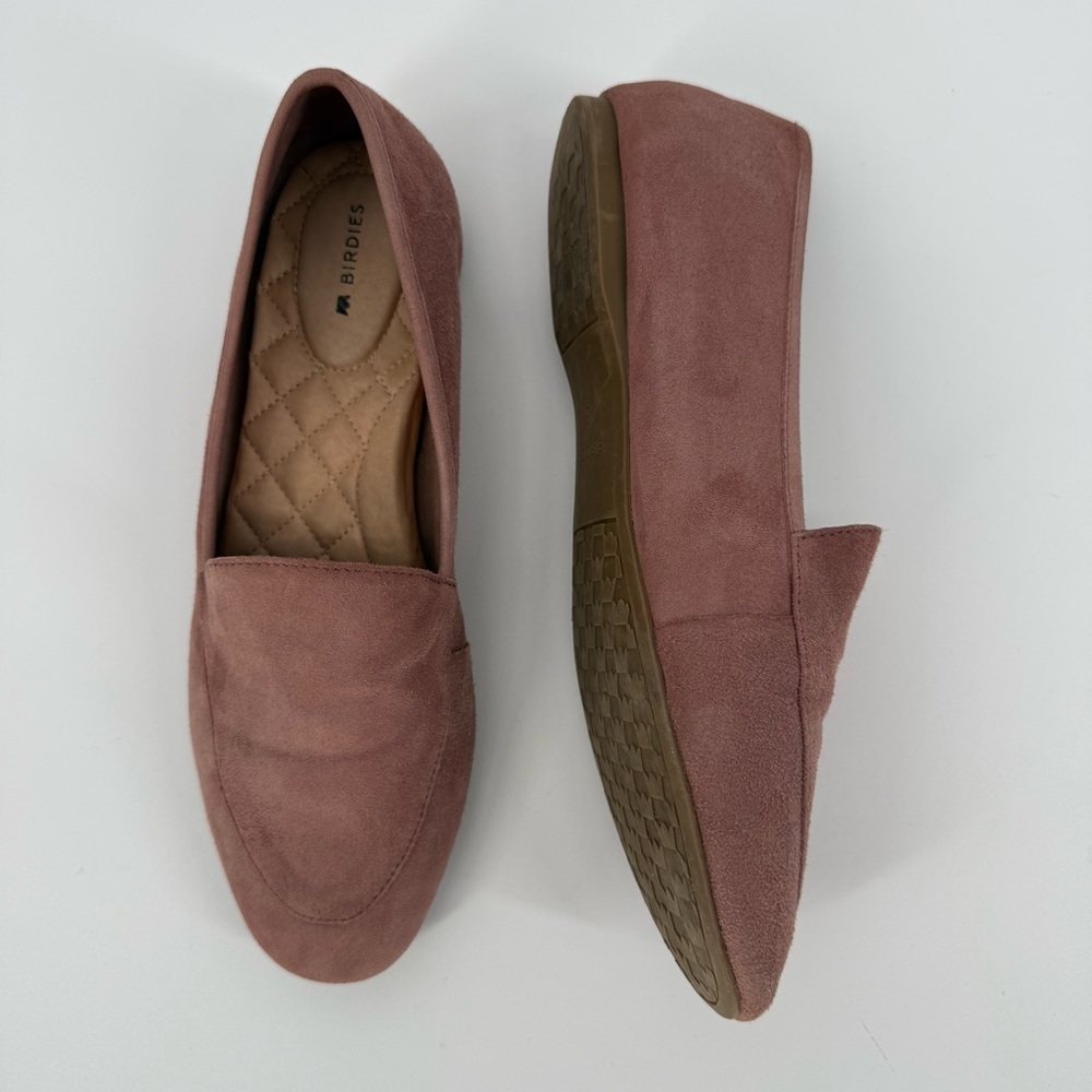 Birdies Vesper Mauve Suede Loafers for Women 8